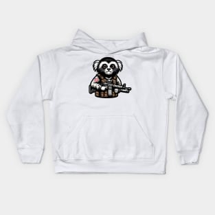 Tactical Marmoset Monkey Kids Hoodie